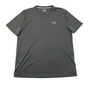 Under Armour T Shirt Men XL Extra Large Dark Grey Heatgear Gym Workout Run Train
